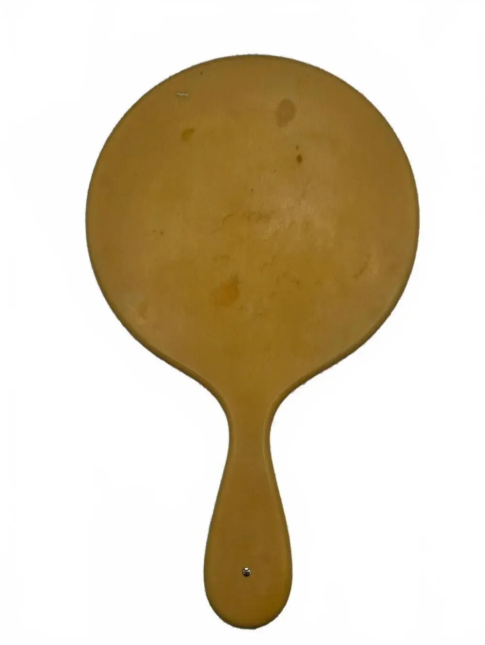 Antique Celluloid Hand Held Beveled Mirror, Vtg Vanity item, wall hanger